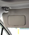 Subaru Visor Mount Clips 2 Pack Replacement Set For Forester, Impreza, Crosstrek, BRZ, showing installed on driver's side