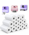 12 Roll Kids Camera Paper Roll Refills Two Point Two Inch By 20 Foot Thermal Paper For Instant Print Cameras and Mini Sticker Printers