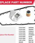 Nissan Transmission Filter And Oil Pan Gasket Kit Fits Altima Rogue Sentra NV200 31728 1XF02 31728 1XF03 5191890AA Replacement Valve Pan
