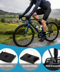 Cyclist with Pro Grade Aluminum Alloy Bike Seat Clamp For Seatpost Head And Saddle Pipe Screw Clamp For Seat Tube Conversion Secure Fit