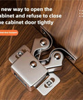 Double Roller Catch Set For Cabinets And Cupboards 30 Pack With Screws Strong Hold Door Catches In Red Finish on wood