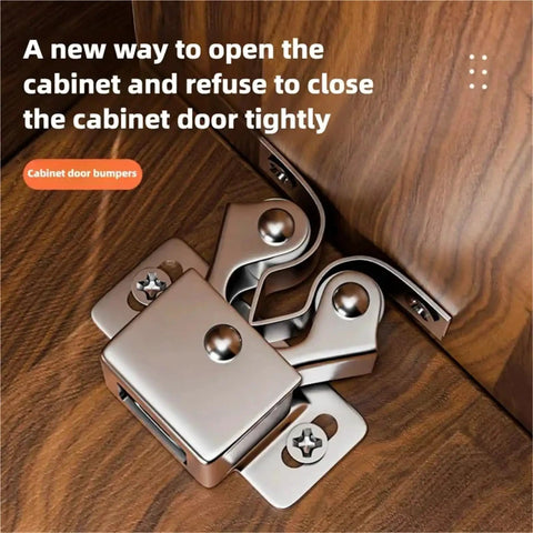 Double Roller Catch Set For Cabinets And Cupboards 30 Pack With Screws Strong Hold Door Catches In Red Finish on wood