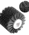 Heavy Duty 4.72 Inch Mingzhe 320# Abrasive Wire Polishing Wheel For Wood Burnishing Draw Machines High Density Aluminum Oxide Fine Polish Grit close up view