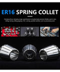 Er16 Collet Chuck Kit 10 Pcs With Wrench 1-10mm pro grade spring chuck for CNC lathe and milling cutter tool holder high precision