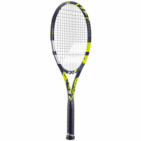 Boost Aero Yellow Tennis Racquet Pre Strung With White Syn Gut At Mid Range Tension One Quarter Inch Grip Lightweight 260g Graphite