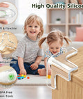 Tough As Nails Table Corner Guards 8 Pack Giant T Shaped Corner Protectors For Baby on furniture corner with children playing.