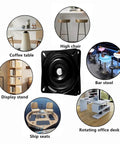 Heavy Duty Bar Stool Swivel Replacement for Recliner Chair Two Pack 6 Inch Ball Bearing Swivel Mount Plate applications