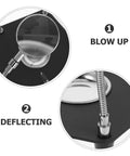 Universal Soldering Helping Hands Tool With Adjustable Arms And Stable Base For PCB Repair showing magnifying glass detail