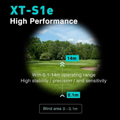 XT-S1e Single Point LiDAR Sensor For Drones And Robots With 0.1 To 14 Meters TOF Range 940 Nm Infrared, dual UART Output visualization.