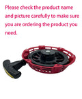 Replacement Pull Start Assembly For Honda GX120 GX160 GX200 Engines showing red and black recoil starter with handle.