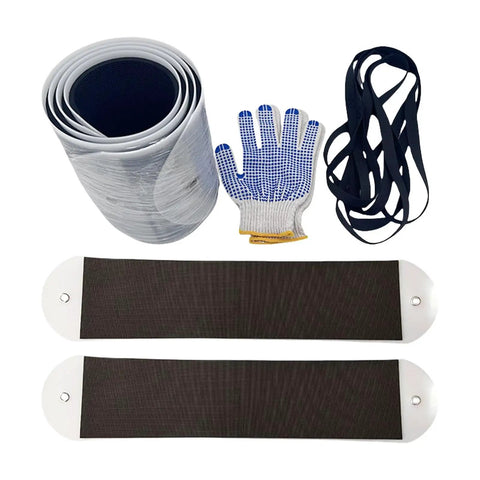 Heavy Duty Furniture Gliders For Carpet That Let You Move Couches, Fridges And Heavy Gear Super Easy While Protecting Floor From Scratches And Wear Without Mess, featuring two gliders, gloves, and straps.