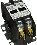 Two Pole 24V Control Contactor For Definite Purpose Use, 40A Inductive, 50A Resistive, compact industrial contactor with terminals