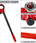 Heavy Duty Pipe Threader Ratchet Kit With BSPT Dies In Half Inch, Three Quarter Inch And One Inch Sizes, manual tool with adjustable handle