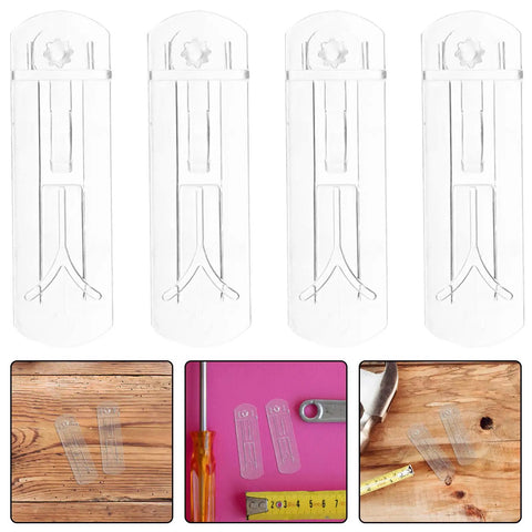 24 Pack Self Locking Plastic Shelf Pegs For 0.79 Inch Thick Wardrobes And Bookshelves Easy Install Brackets displayed on surfaces