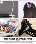 Collage of various applications including lamp, hair clip, clothespins, and clip showing 10 Pack 180 Degree Stainless Steel Torsion Springs