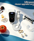 Portable Handheld Ultrasonic Cleaning Probe With Auto Timer And 60Khz Frequency, Adjustable Power for cleaning jewelry, glasses, and tomatoes.