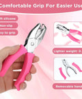 Grab And Go Four Piece One Quarter Inch Hole Punch Set With Circle Heart Star Triangle Shapes and Soft Grip Handles display.