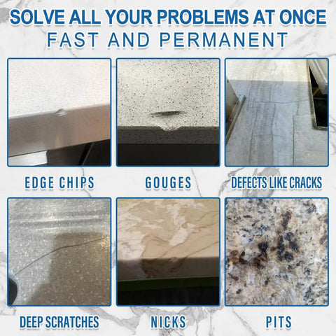 Quartz Countertop Repair Kit White Quick Dry Permanent Fix For Edge Chips Cracks Scratches Nicks On Quartz Granite Marble Porcelain And Other Natural Stone Surfaces Perfect For Busy Kitchens