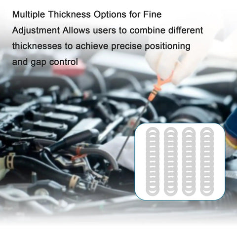 M10 X 18mm Shim Washer Set 304 Stainless Steel Precision Spacing Washers 48 Pieces Assorted Kit for mechanical adjustments