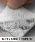 Close-up of RV Roof Sealant Tape 4 Inch By 50 Foot White Weatherproof Self Adhering Repair Tape showing adhesive texture.