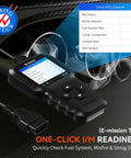 OBD2 Scanner Car Code Reader For Diagnostics And Troubleshooting with screen displaying I/M readiness