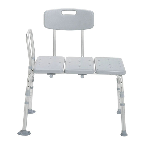 Plastic Bathtub Transfer Bench With Reversible Backrest And Tool Free Assembly For Easy Entry And Exit Bath Safety And Independent Comfort