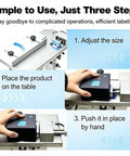 Semi Auto Plc Control Labeling Machine Applicator With High Precision Touch Screen For Bottles Jars Cans showing step-by-step usage instructions.