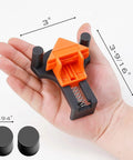 60 90 120 Degree Multi Corner Clamps Set Four For Woodworking shown in hand, adjustable spring loaded for carpentry.