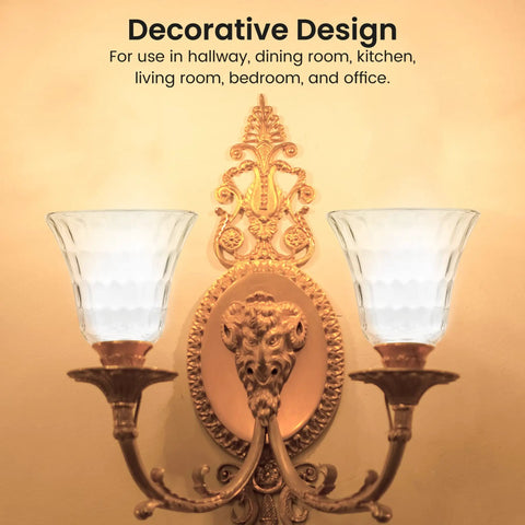 Beveled Glass Ceiling Light Covers For Fans And Fixtures, Replacement Globe Shades 4 Pack on ornate wall fixture, elegant design