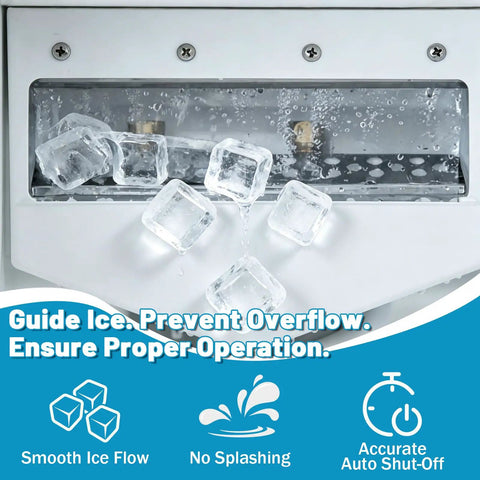 02-2479-21 Ice Maker Curtain Replacement Assembly For DC33 And DCE33 Undercounter Ice Machines - OEM Style Curtain For Precise Evaporator Alignment And Easy Installation, ice chute with cubes