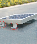 Z Bracket Solar Panel Mounting Kit Four Pack For RV Boat Roof Off Grid Aluminum Lightweight Corrosion Resistant With Stainless Steel Fasteners Easy Bolt On Install No Extra Accessories Needed supporting solar panel.