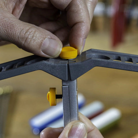 All In One Knife Sharpening Kit That Seriously Handles 6 Stones For Straight And Serrated Blades with adjustable angle guide