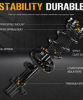 Diagram of Honda CR V Front Complete Strut Shock Absorber With Spring Assembly For 2007 To 2014 2 4L Models showing parts labeled.