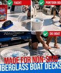 Marine Deck Cleaner Tablets That Make Six Gallons, Non Skid Boat Deck Wash, Lifts Dirt And Stains With Easy No Mess Tablet Formula
