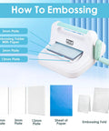 Beginner Friendly Die Cutting And Embossing Machine Kit For Card Making And Crafting With A5 Die Cutter 6 Inch Opening and Plates