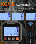 Heavy Duty Digital Crane Scale 22,000 Lb Hanging Scale With Peak Hold Function And Kg And Lb Unit Switching display and remote