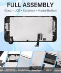 IPhone 7 Plus Screen Replacement Kit With Home Button And Front Camera Five Point Five Inch Black LCD Digitizer Full Assembly Repair