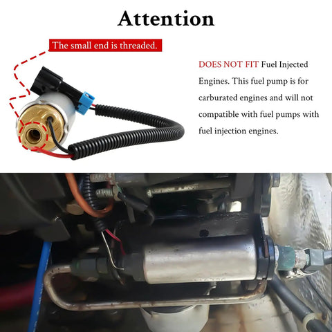 Low Pressure Boat Fuel Pump For Mercury Mercruiser V6 V8 Marine Engines 4.3L 5.0L 5.7L Carbureted Replacement 861155A3