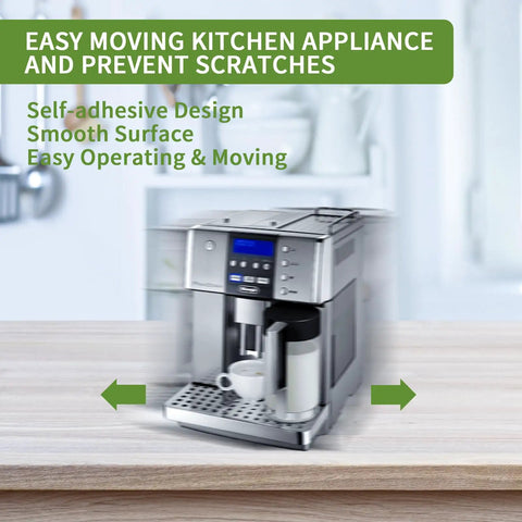 Blue Self Adhesive Kitchen Appliance Sliders Three Quarters Inch 24 Pack For Countertop Elevation And Easy Glide Under Small Appliances Like Toasters Blenders And Coffee Makers
