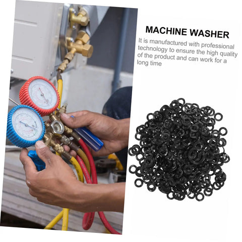Spring Wave Washers Kit 500 Pieces Compression Type Wave Washers For Electrical Connections Automotive Use Steel Wave Design For Tight Load And Space Saving Gasket Set, black washers