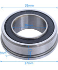 10 Pcs Flanged Deep Groove Ball Bearings 20x35x11mm F6003 20 2RS ABEC 3 Heavy Duty Double Sealed Steel Bearings For Household Appliances Garden Machinery Outdoor Equipment Tools, 20x35x11mm flanged steel bearing