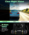 360 Degree View 4 Channel Dash Cam For Cars With Front Rear Left And Right Coverage 5G WiFi App Control 8 IR Night Vision