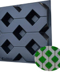 DIY Grass Concrete Molds For 19.68 Inch Square Paving Blocks 500x500x60 mm Reusable ABS Plastic Paver Mold for garden pathways.