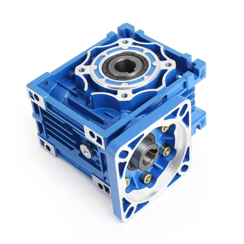 NMRV040 Worm Gearbox Speed Reducer 30 To 1 Beefy Torque Metal Gearhead with 86mm Flange, 14mm Input, 18mm Output for Nema34 Motors