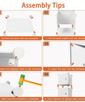 Assembly tips for Closet Organizer 16 Cube Storage With Doors Portable Wardrobe System For Bedroom And Home White