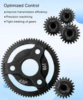 Hardened Steel 48P 86T Spur Gear Transmission Set With 18T 19T 20T 21T Pinions For Traxxas 1 Tenth RC Slash 2WD Stampede Rustler Bandit Slash VXL XL5 F150 SVT.