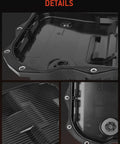 Close-up of 8 Speed Automatic Transmission Oil Pan With Bolts And Gasket For Ram 1500 2500 3500 Jeep Grand Cherokee Durango