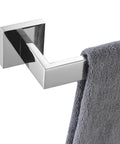 24 Inch Single Towel Bar Wall Mounted In Polished Chrome, SUS304 Stainless Steel Bathroom And Kitchen Towel Holder, with towel