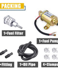 Replacement Fuel Pump And Filter Kit For RV Gens Fits Cummins Onan Marquis Gold 5500 5.5KW Gas Gen EVAP E11015 components displayed