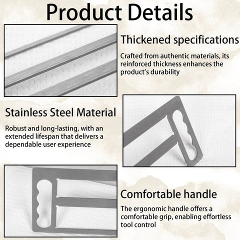 Stainless Steel Tenon Gauge Tool And Mortise Tenon Jig For Precision Woodworking Measuring At Home Carpentry And Furniture Making Featuring One Point Five And Two Inch Slots Dead On Fit Check Slick Durable Build, showcasing stainless steel material and ergonomic handle.